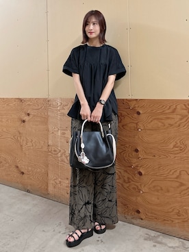 「RODE SKO（ロデスコ）のアイテム」を使った、ERIKAさん（レディース・161cm）の夏コーディネート