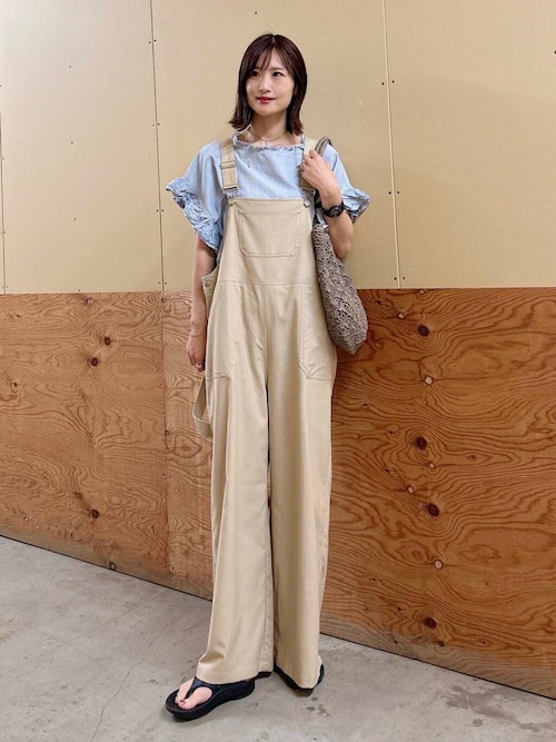 セール】リネン混サロペット（サロペット/オーバーオール