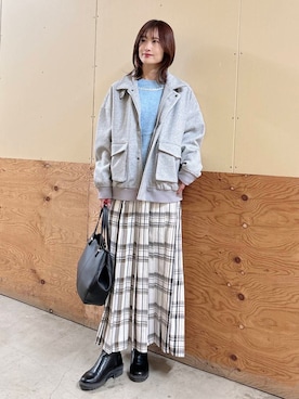 ERIKAさん（レディース・161cm）の冬コーディネート