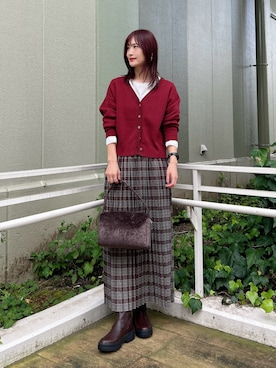 「RODE SKO（ロデスコ）のアイテム」を使った、ERIKAさん（レディース・161cm）の秋コーディネート