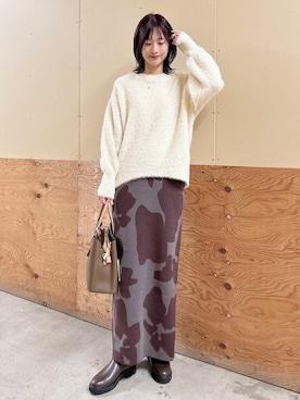 「スカートコーデ」｜ERIKAさん（レディース・161cm）の秋コーディネート