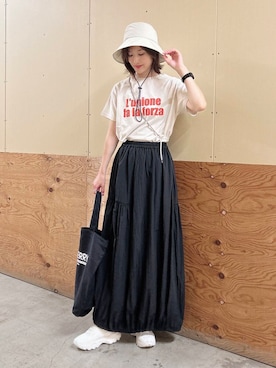 ERIKAさん（レディース・161cm）の夏コーディネート