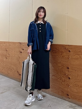 「URBAN RESEARCH Sonny Label（アーバンリサーチサニーレーベル）のアイテム（ワンピース）」を使った、ERIKAさん（レディース・161cm）の秋コーディネート