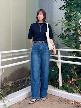 「アイテム（バレエシューズ）」を使った、ERIKAさん（レディース・161cm）の夏コーディネート