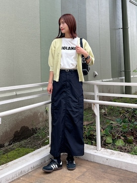「ITEMS URBANRESEARCH（アイテムズ アーバンリサーチ）のアイテム」を使った、ERIKAさん（レディース・161cm）の春コーディネート
