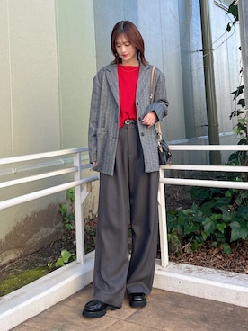 「ITEMS URBANRESEARCH（アイテムズ アーバンリサーチ）のアイテム」を使った、ERIKAさん（レディース・161cm）の冬コーディネート