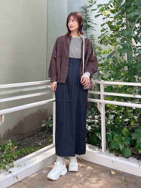 「RODE SKO（ロデスコ）のアイテム」を使った、ERIKAさん（レディース・161cm）の秋コーディネート