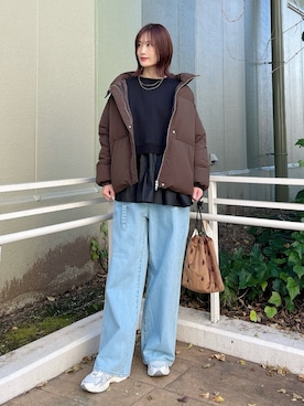 ERIKAさん（骨格ナチュラル・レディース・161cm）の冬コーディネート