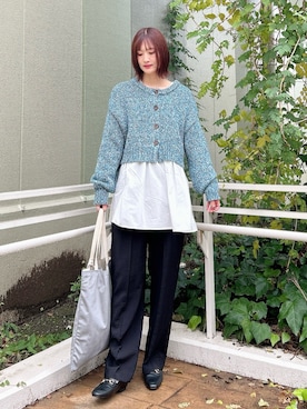 「URBAN RESEARCH（アーバンリサーチ）のアイテム（パンツ）」を使った、ERIKAさん（レディース・161cm）の秋コーディネート