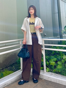 「ITEMS URBANRESEARCH（アイテムズ アーバンリサーチ）のアイテム（ニット/セーター）」を使った、ERIKAさん（レディース・161cm）の春コーディネート