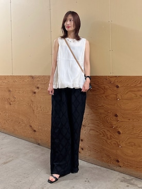 「SMELLY（スメリー）のアイテム」を使った、ERIKAさん（レディース・161cm）の夏コーディネート