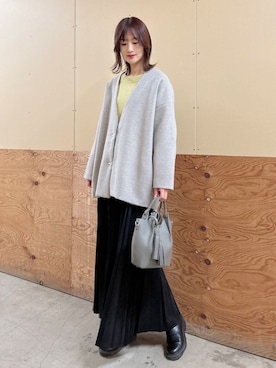 「スカートコーデ」｜ERIKAさん（レディース・161cm）の冬コーディネート