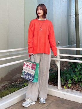 「イエベ春」｜ERIKAさん（レディース・161cm）の冬コーディネート