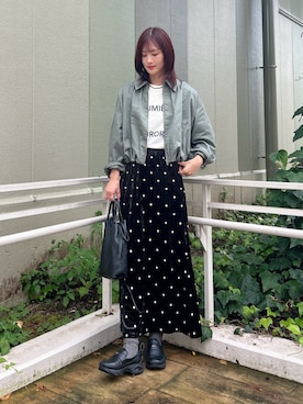 「ITEMS URBANRESEARCH（アイテムズ アーバンリサーチ）のアイテム」を使った、ERIKAさん（レディース・161cm）の秋コーディネート
