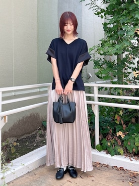 「RODE SKO（ロデスコ）のアイテム」を使った、ERIKAさん（レディース・161cm）の夏コーディネート