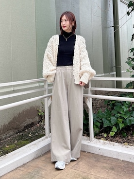 「RODE SKO（ロデスコ）のアイテム」を使った、ERIKAさん（レディース・161cm）の秋コーディネート