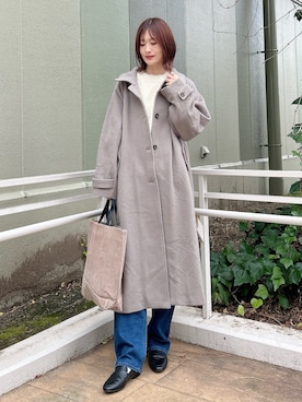 「アイテム（パンプス）」を使った、ERIKAさん（レディース・161cm）の秋コーディネート