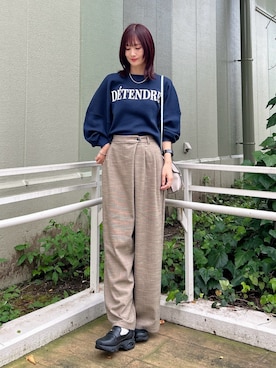 「ITEMS URBANRESEARCH（アイテムズ アーバンリサーチ）のアイテム」を使った、ERIKAさん（レディース・161cm）の秋コーディネート