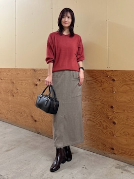 ERIKAさん（レディース・161cm）の秋コーディネート