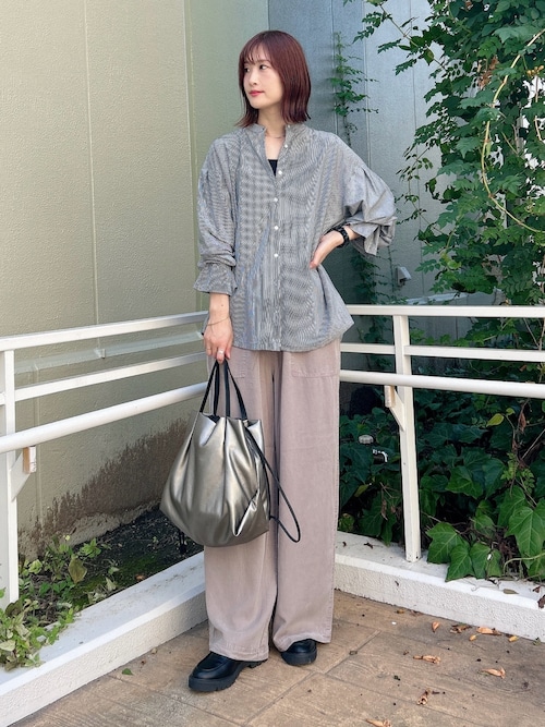 ꕤ新品タグ付ꕤ prit バンドカラーシャツ　cotton ❷チャコール 楽天市場】【SALE！30%OFF】プリット prit バンドカラーシャツ