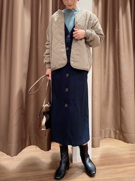 ERIKAさん（レディース・161cm）の冬コーディネート