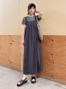 「ナチュラル×イエベ春」｜ERIKAさん（レディース・161cm）の夏コーディネート