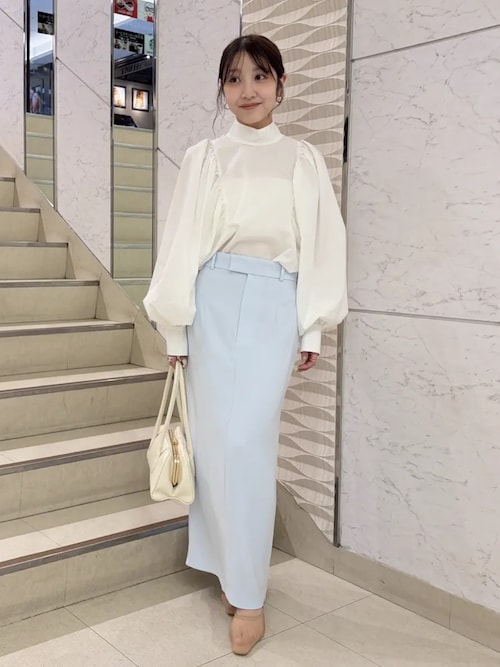 ダブルサテンナロースカート（スカート）｜anuans（アニュアンス）の