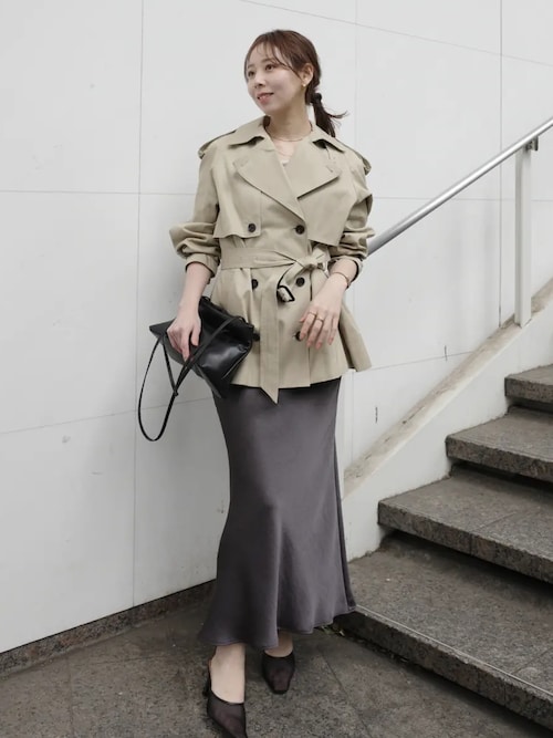 サテンナロースカート（スカート）｜anuans（アニュアンス）の