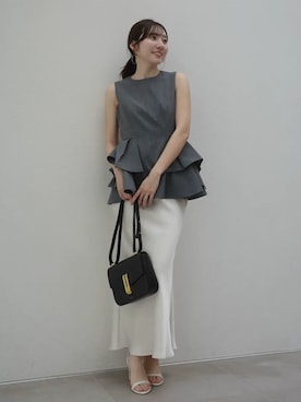 「anuans（アニュアンス）のアイテム（トップス）」を使った、ánuansさん（レディース・162cm）の春コーディネート