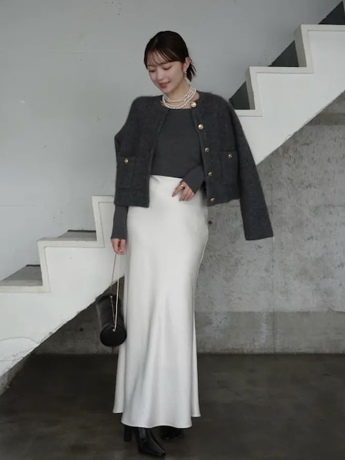 シルクカシミアブレンドボートネックニット（ニット/セーター