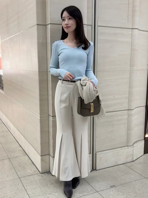 anuans リュクスビスコースニットプルオーバー リュクスビスコースニットプルオーバー（ニット/セーター）｜anuans