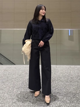 「anuans（アニュアンス）のアイテム」を使った、ánuansさん（レディース・159cm）の冬コーディネート