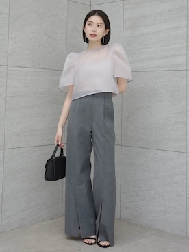 「anuans（アニュアンス）のアイテム（トップス）」を使った、ánuansさん（レディース・157cm）の春コーディネート