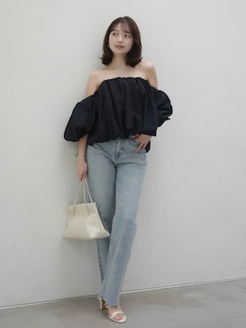 「anuans（アニュアンス）のアイテム（トップス）」を使った、ánuansさん（レディース・156cm）の春コーディネート