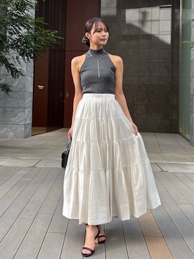 「anuans（アニュアンス）のアイテム」を使った、ánuansさん（レディース・164cm）の夏コーディネート