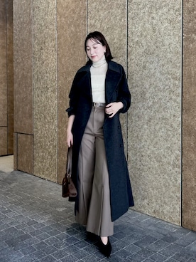 「アイテム（トレンチコート）」を使った、anuansさん（レディース・165cm）の秋コーディネート