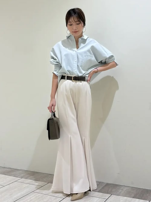 セール】トリアセバックサテンフレアパンツ（その他パンツ）｜anuans