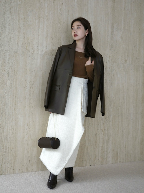 シルクカシミアブレンドボートネックニット（ニット/セーター