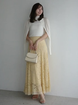 「anuans（アニュアンス）のアイテム（トップス）」を使った、ánuansさん（レディース・162cm）の春コーディネート