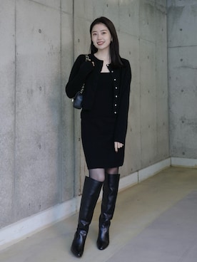 「アイテム（セットアップ）」を使った、anuansさん（レディース・157cm）の冬コーディネート