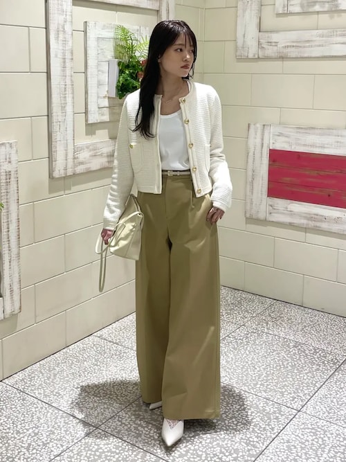 コットンクロスワイドパンツ（その他パンツ）｜anuans（アニュアンス