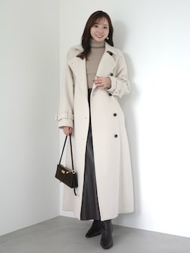 「anuans（アニュアンス）のアイテム（ジャケット/アウター）」を使った、ánuansさん（レディース・162cm）の秋コーディネート