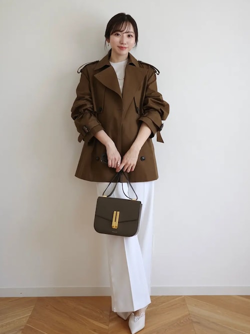 ハーフオーバートレンチコート（トレンチコート）｜anuans（ア