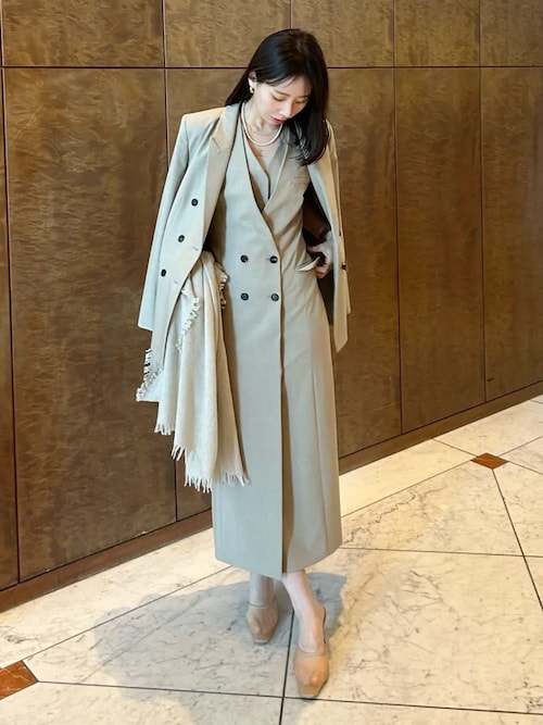 レイヤードジレワンピース（ワンピース）｜anuans（アニュアンス）の