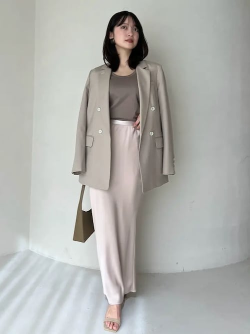 サテンナロースカート（スカート）｜anuans（アニュアンス）の