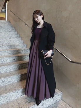 「アイテム（トレンチコート）」を使った、anuansさん（レディース・164cm）の秋コーディネート