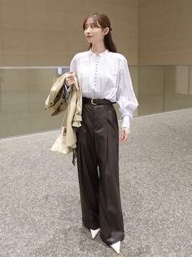 「anuans（アニュアンス）のアイテム」を使った、ánuansさん（レディース・158cm）の冬コーディネート