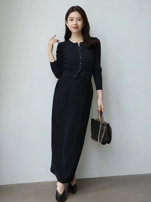 ダブルサテンナロースカート（スカート）｜anuans（アニュアンス）の