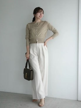 「anuans（アニュアンス）のアイテム（トップス）」を使った、ánuansさん（レディース・162cm）の春コーディネート