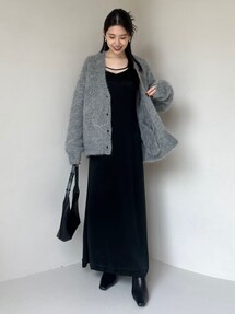anuans サテンナローキャミワンピース S Olive アニュアンス anuans サテンナローキャミワンピース （OLIVE